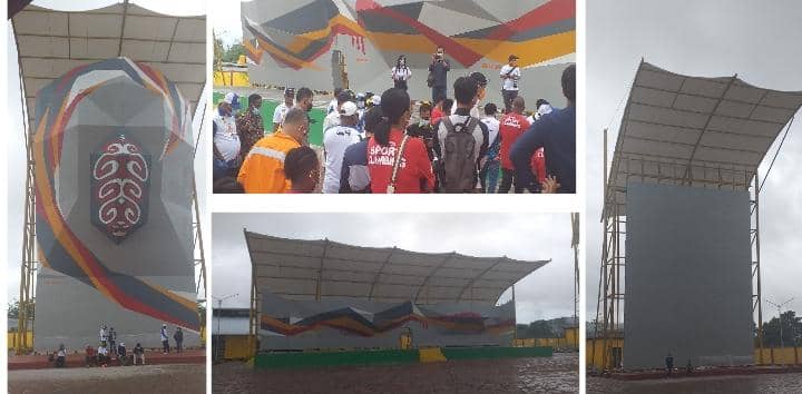 Venue panjat tebing PON XX Papua di Mimika.