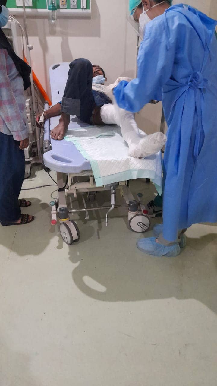 Mas Agung saat dirawat di RSUD