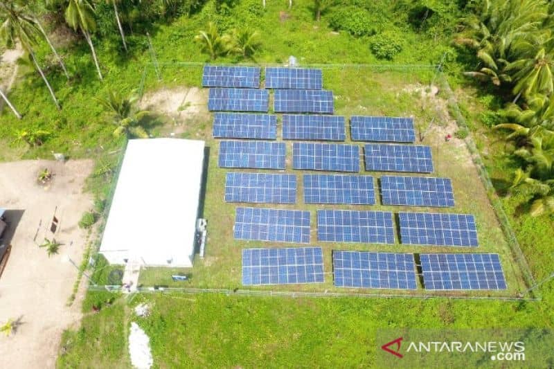 Salah satu PLTS di Kabupaten Mimika, Papua