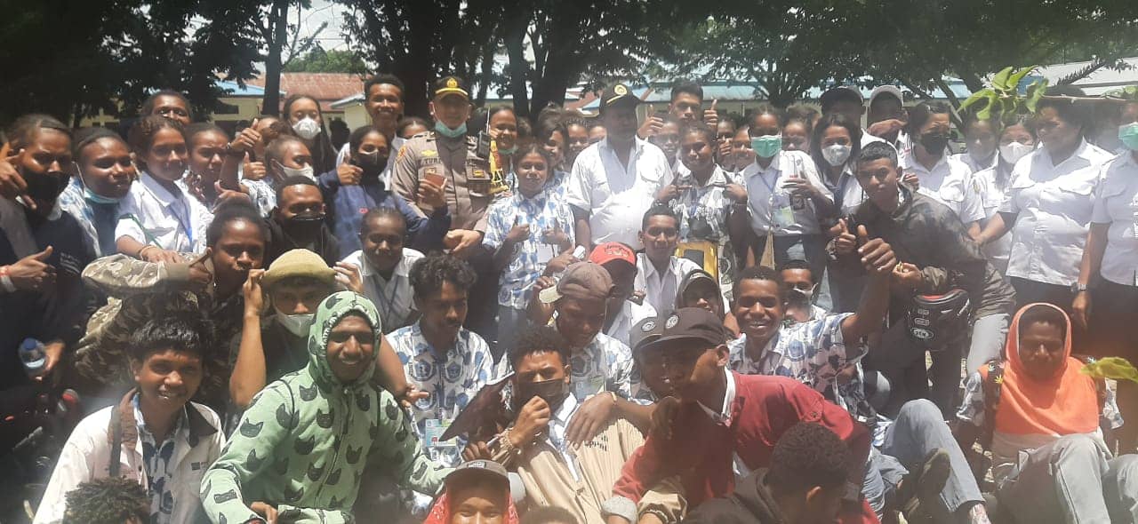 Siswa SMK Petra Timika.