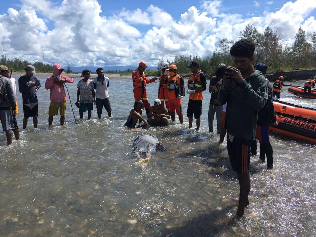 Jenazah korban saat ditemukan.