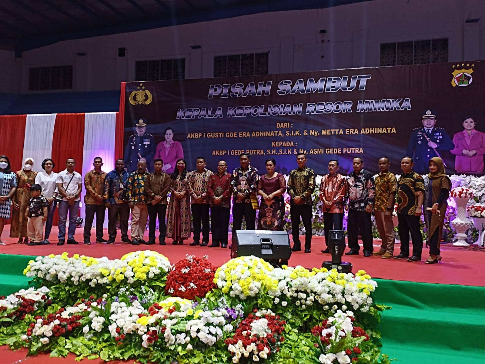 Acara pisah sambut Kapolres Mimika