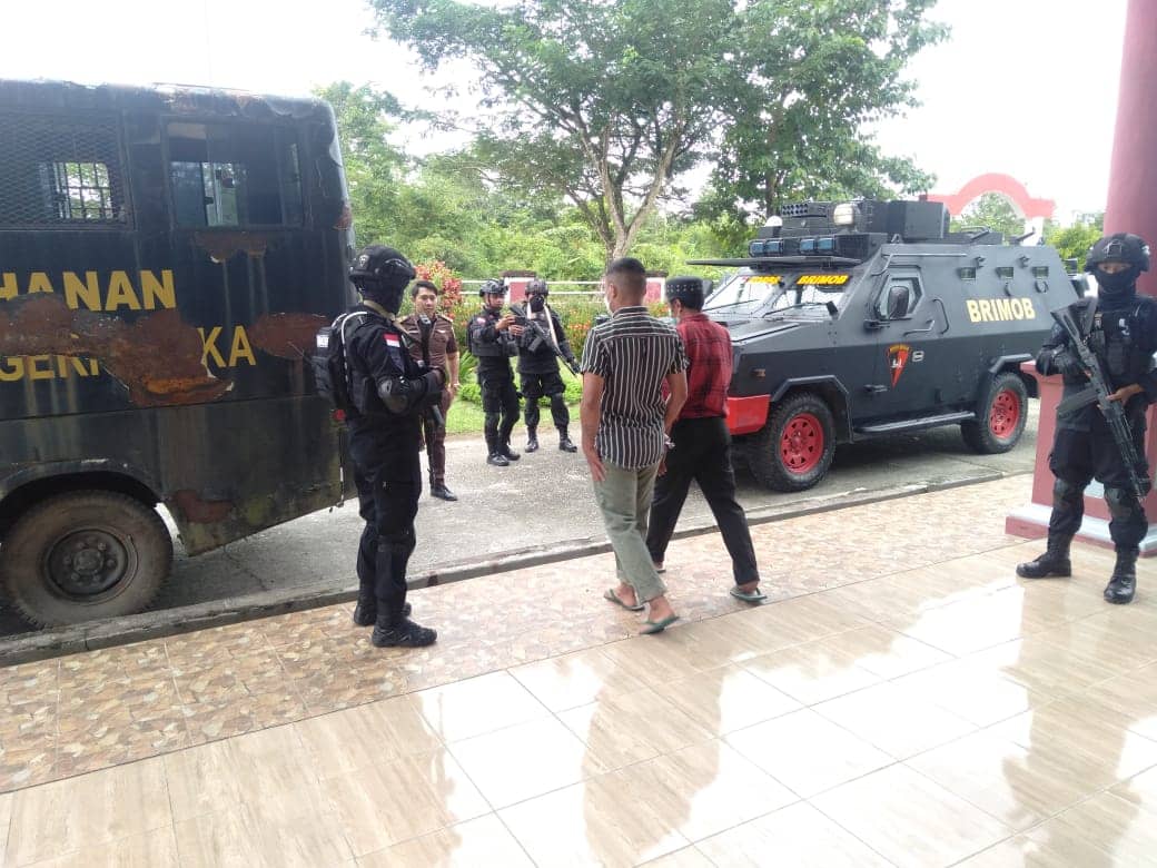 Suasana sidang offline di PN Timika.