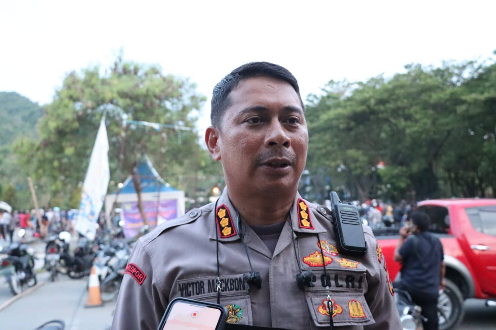 Kapolresta Jayapura Kota Kombes Pol. Dr. Victor D. Mackbon,
