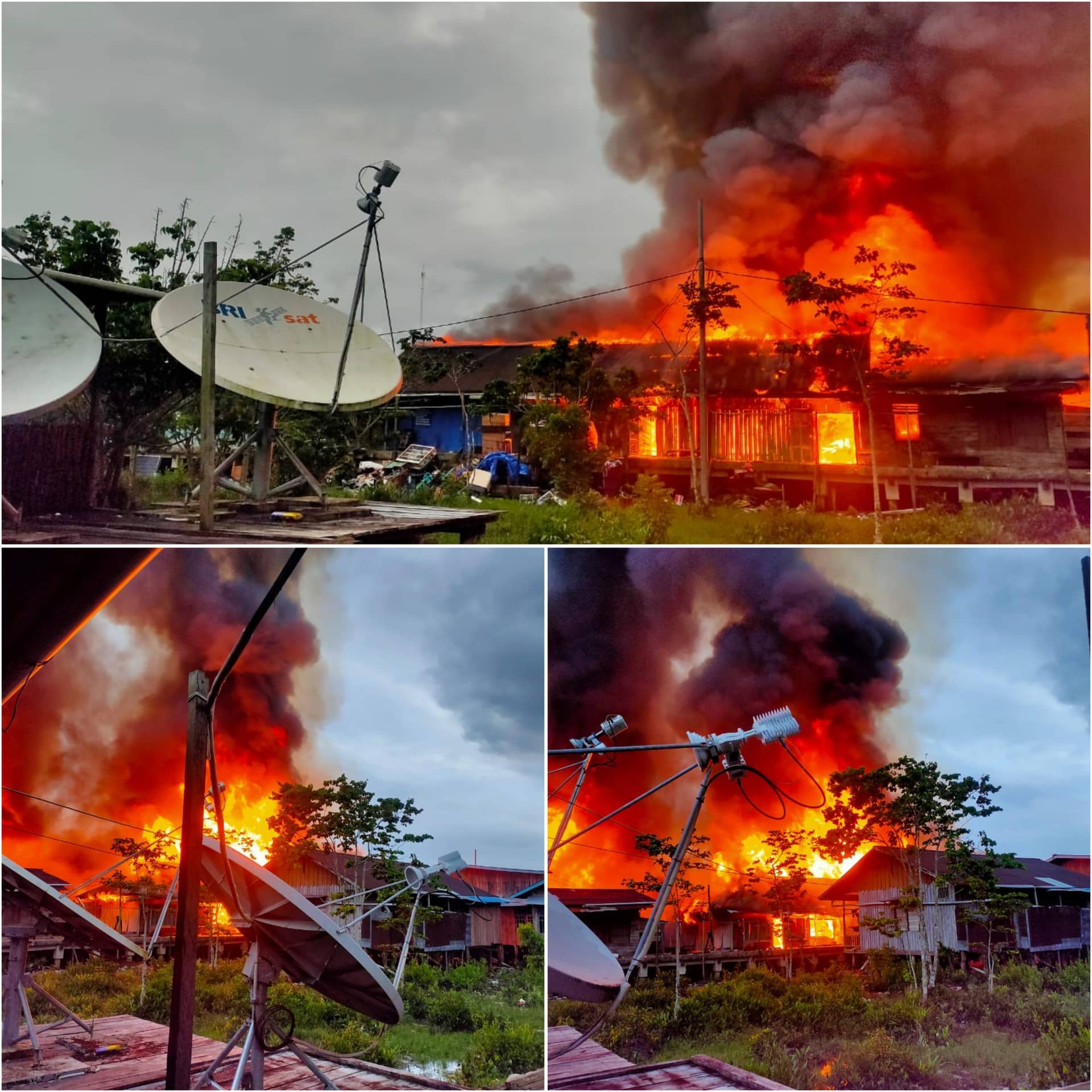 Kebakaran di Asmat