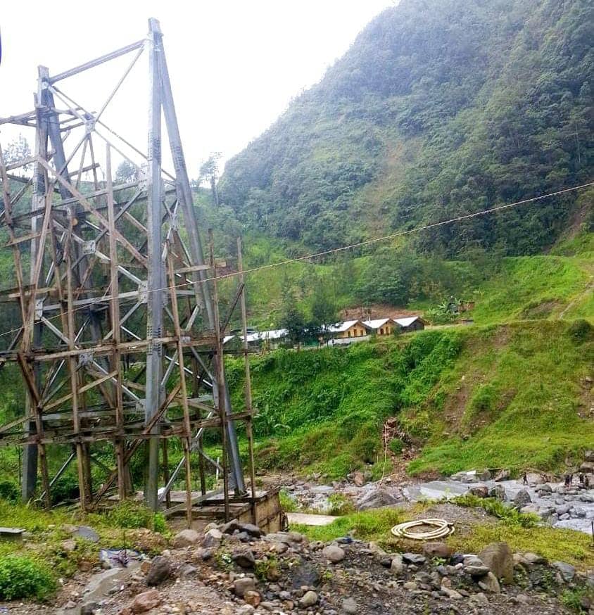 Jembatan gantung Banti Aroanop Tembagapura