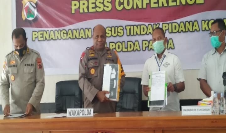 Ilustrasi berita BERITA UTAMA: Dituduh Korupsi Uang Negara Rp 6 Miliar, Anggota KPU Papua Ditahan Polisi