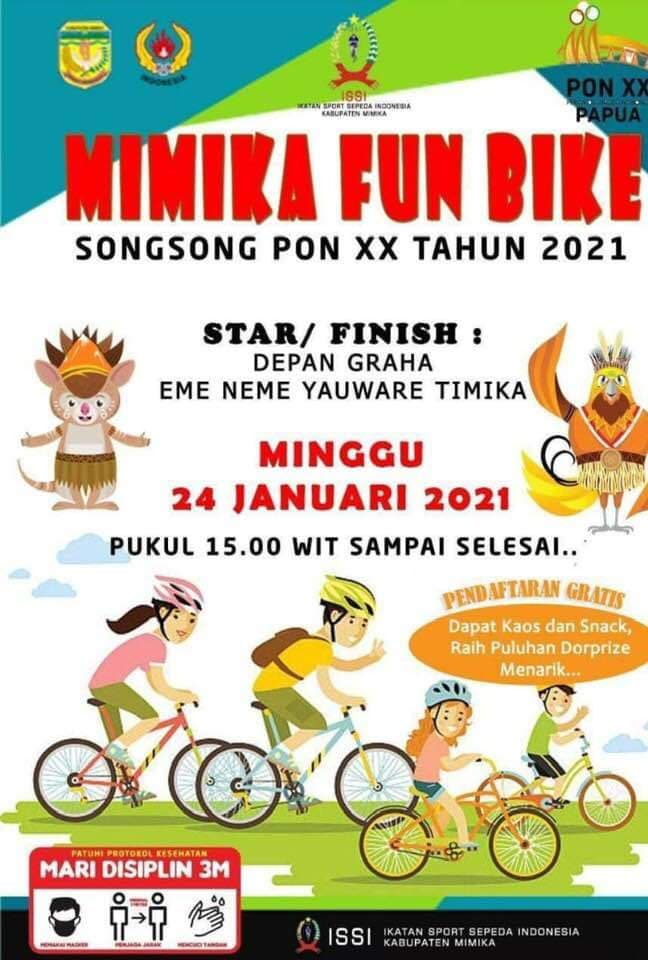 Ilustrasi berita MIMIKA: Mimika Fun Bike Menyongsong PON 2021 Disorot Warga, Kapolres: Polres Nggak Pernah Keluarkan Ijin Keramaian