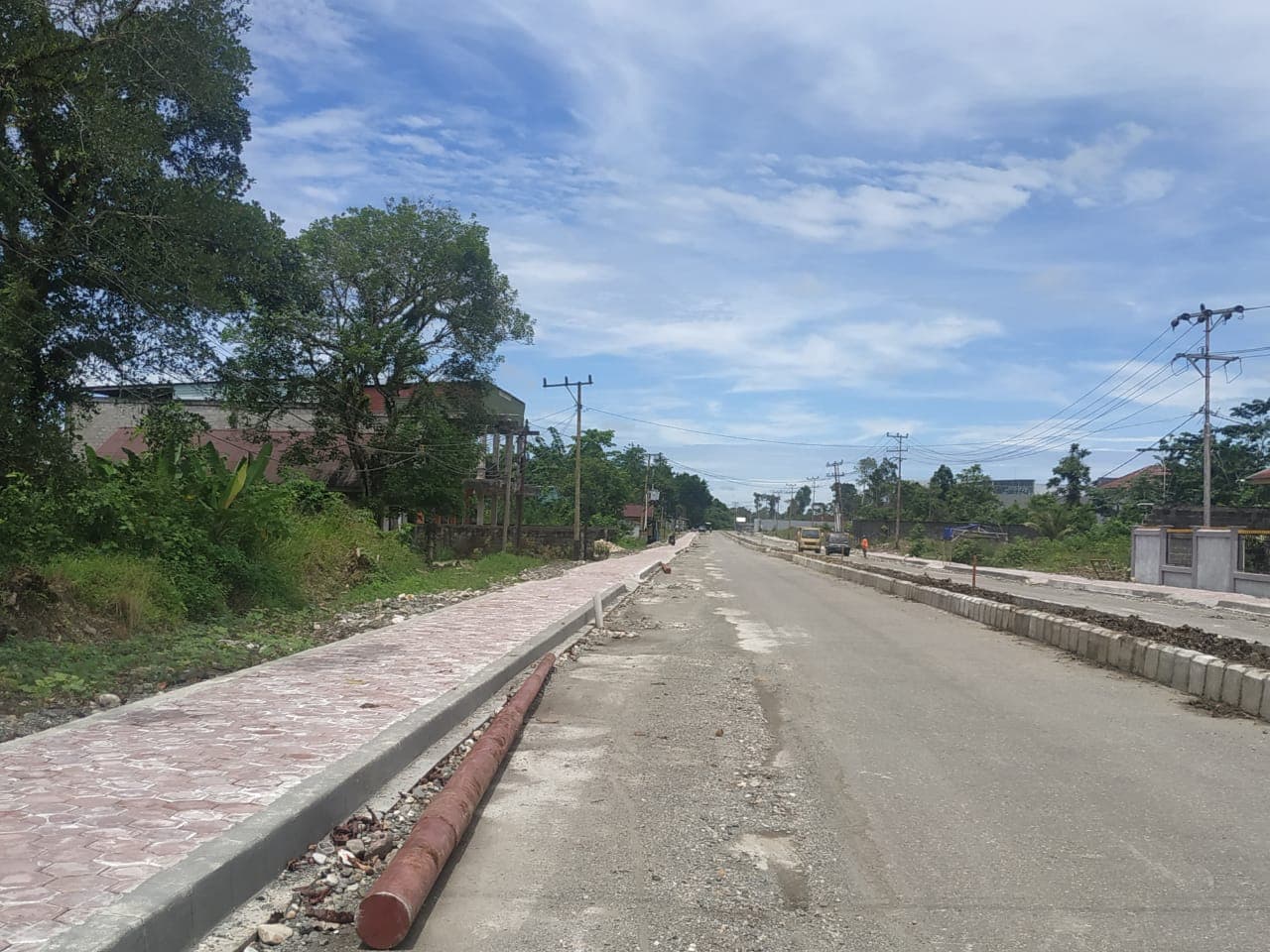 Ruas Jalan Charitas yang selalu digenangi air