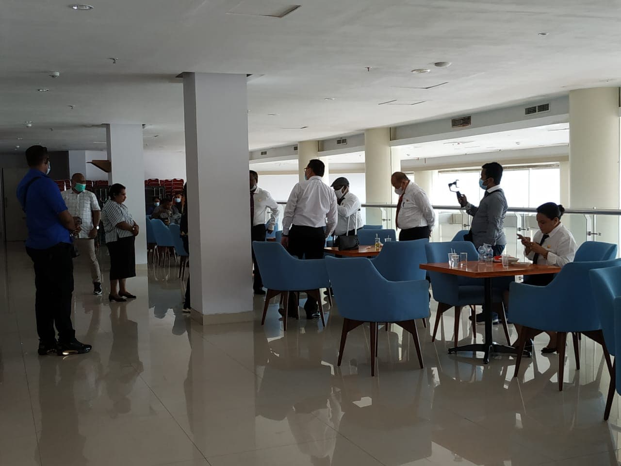 Suasana tes paikotes calon Sekda Mimika di Hotel Horizon Timika
