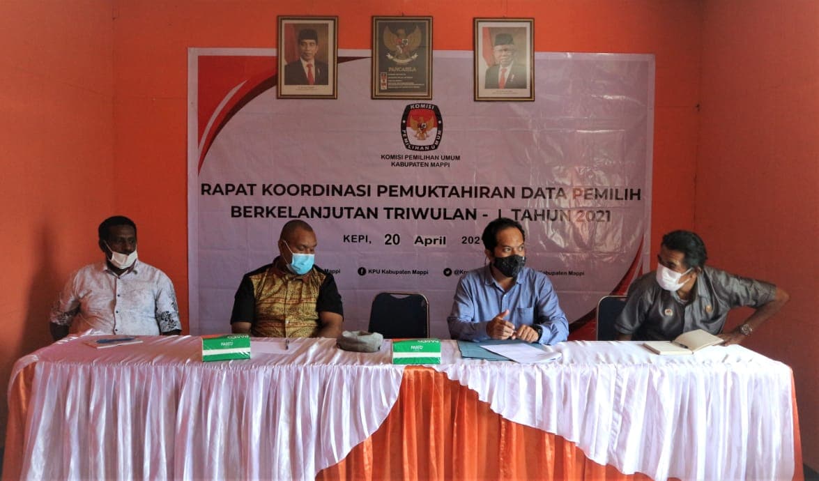 Rakor DPB KPU Kabupaten Mappi