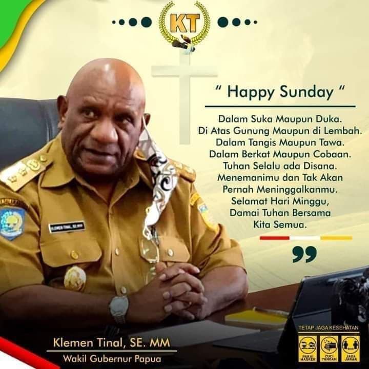 Wakil Gubernur Papua Klemen Tinal