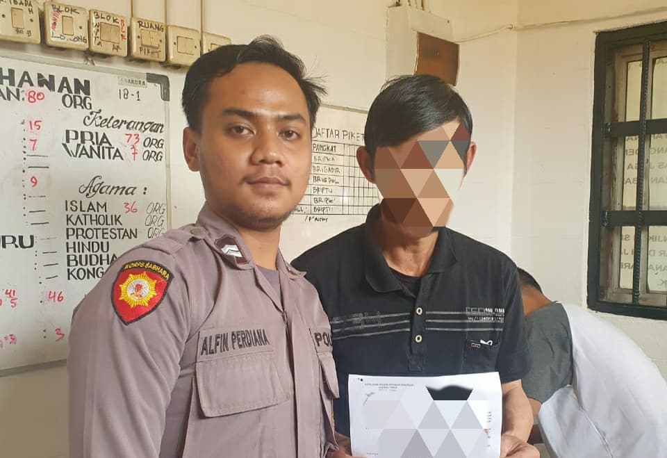 Oknum karyawan pelaku pencabulan diamankan polisi.
