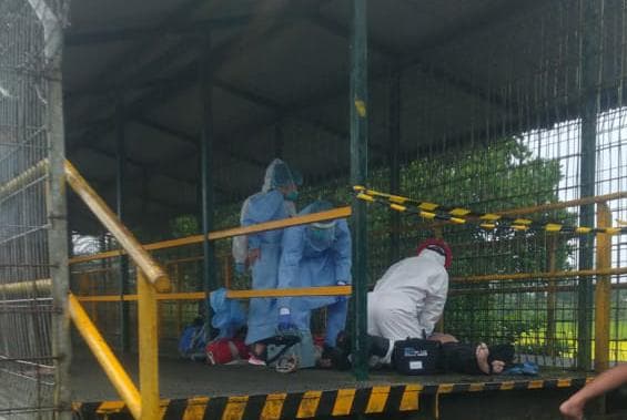 Penemuan mayat diterminal gorong-gorong