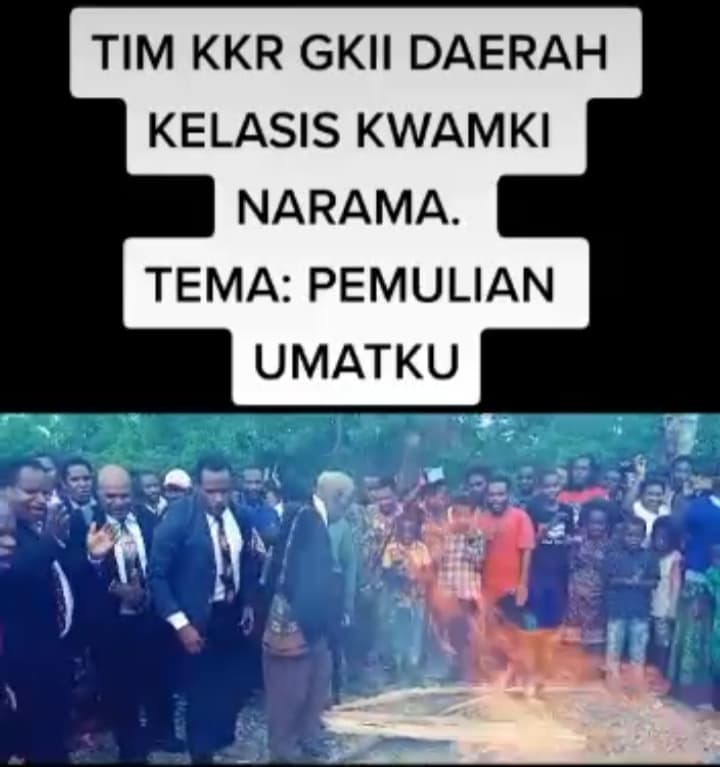 Ilustrasi berita MIMIKA: Tidak Percaya Covid-19 dan Vaksin, Jemaat Gereja GKII Kwamki Narama Bakar Masker, Bupati Mimika Keluarkan Surat Edaran
