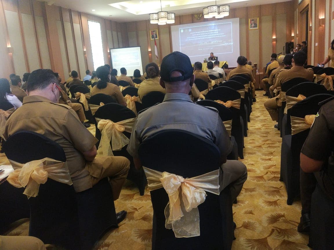 Para perwakilan OPD saat mengikuti kegiatan bersama Kejaksaan Negeri Timika.