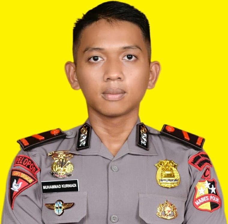 Bharada Muhammad Kurniadi Sutio yang gugur dalam sebuah serangan ke Bandara Kiwirok, Sabtu pagi.