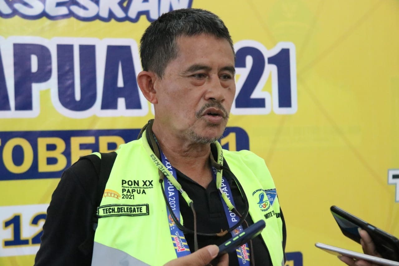 Technical Delegate Terjun Payung, Ahmad Effendi Soen. / FOTO: HumasPPM / SALDI HERMANTO)