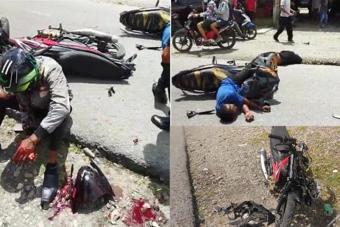 Kasus kecelakaan di Jalan Leo Mamiri.