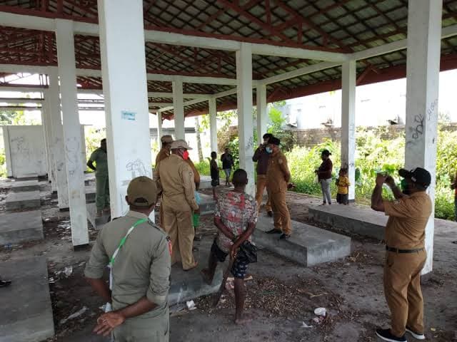 Pasar SP 4 yang siap digunakan