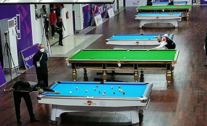 Arena tanding biliar PON XX Papua.