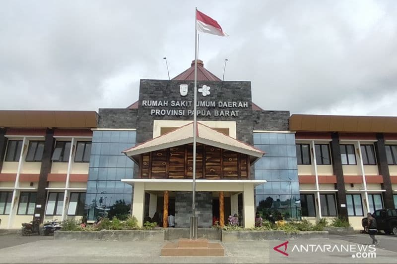 Penampakan RSUD Provinsi Papua Barat di Manokwari sepi dari pasien COVID-19.