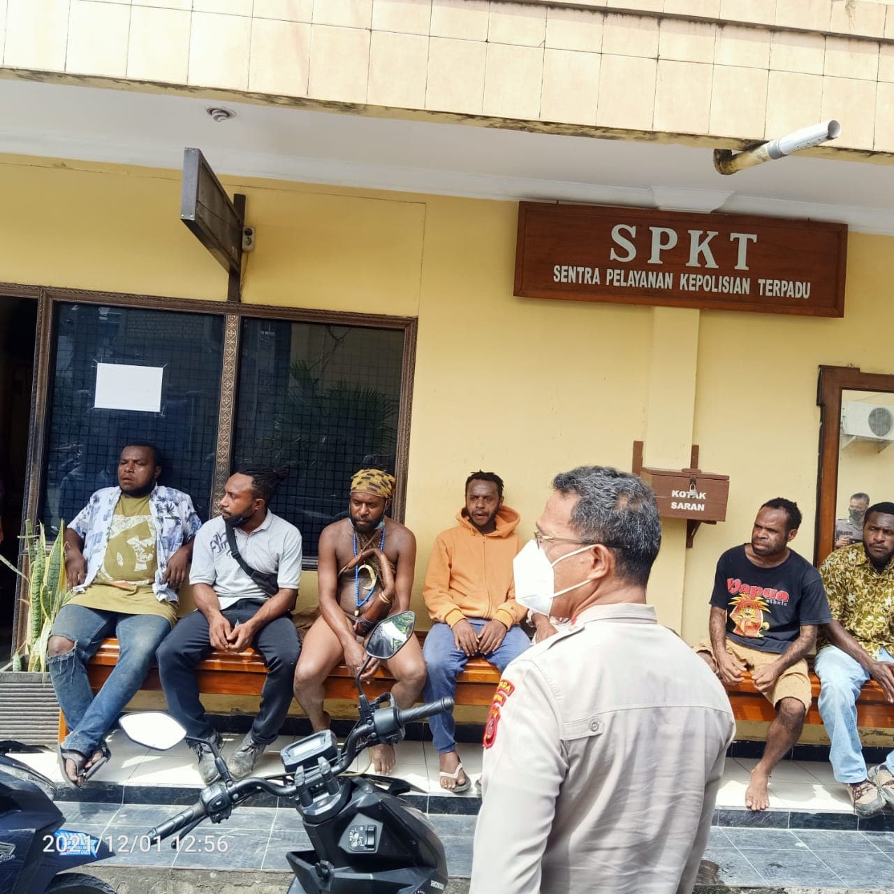 Enam orang simpatisan OPM yang terlibat aksi
