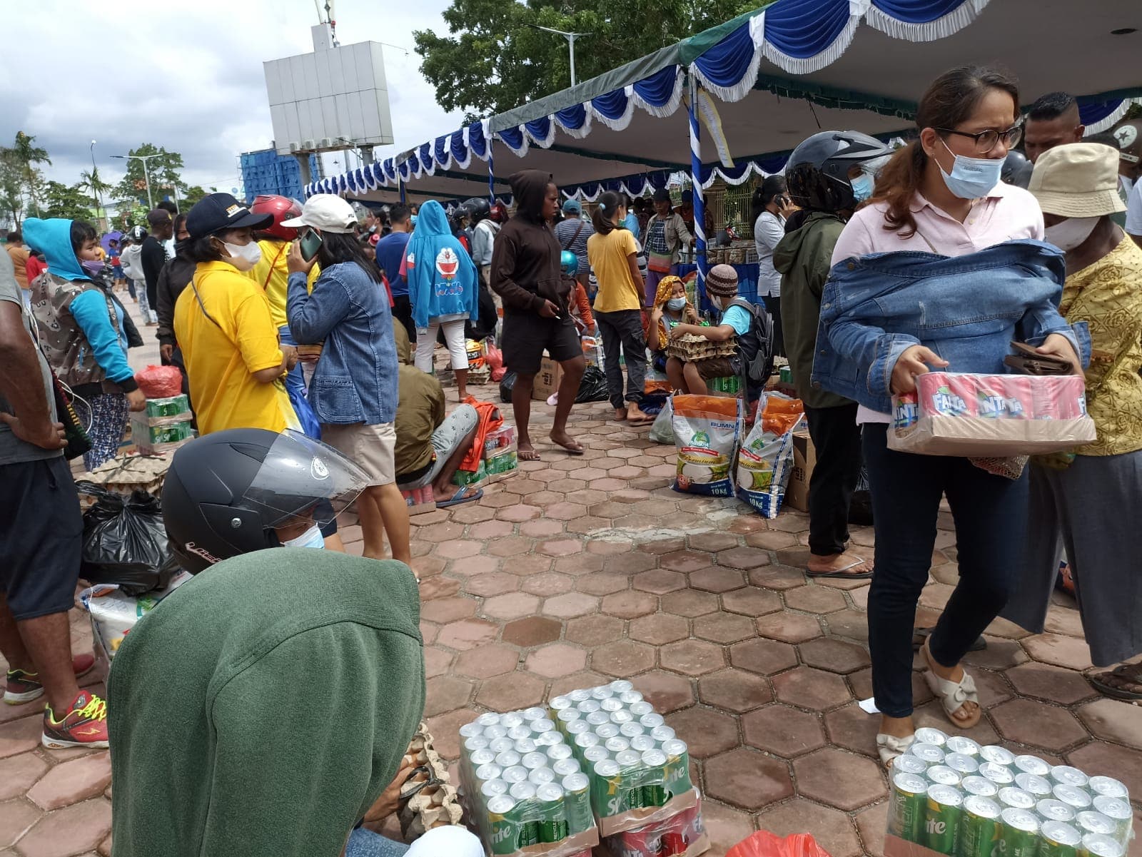 Kegiatan pasar murah yang digagas Dinas Ketahanan Pangan