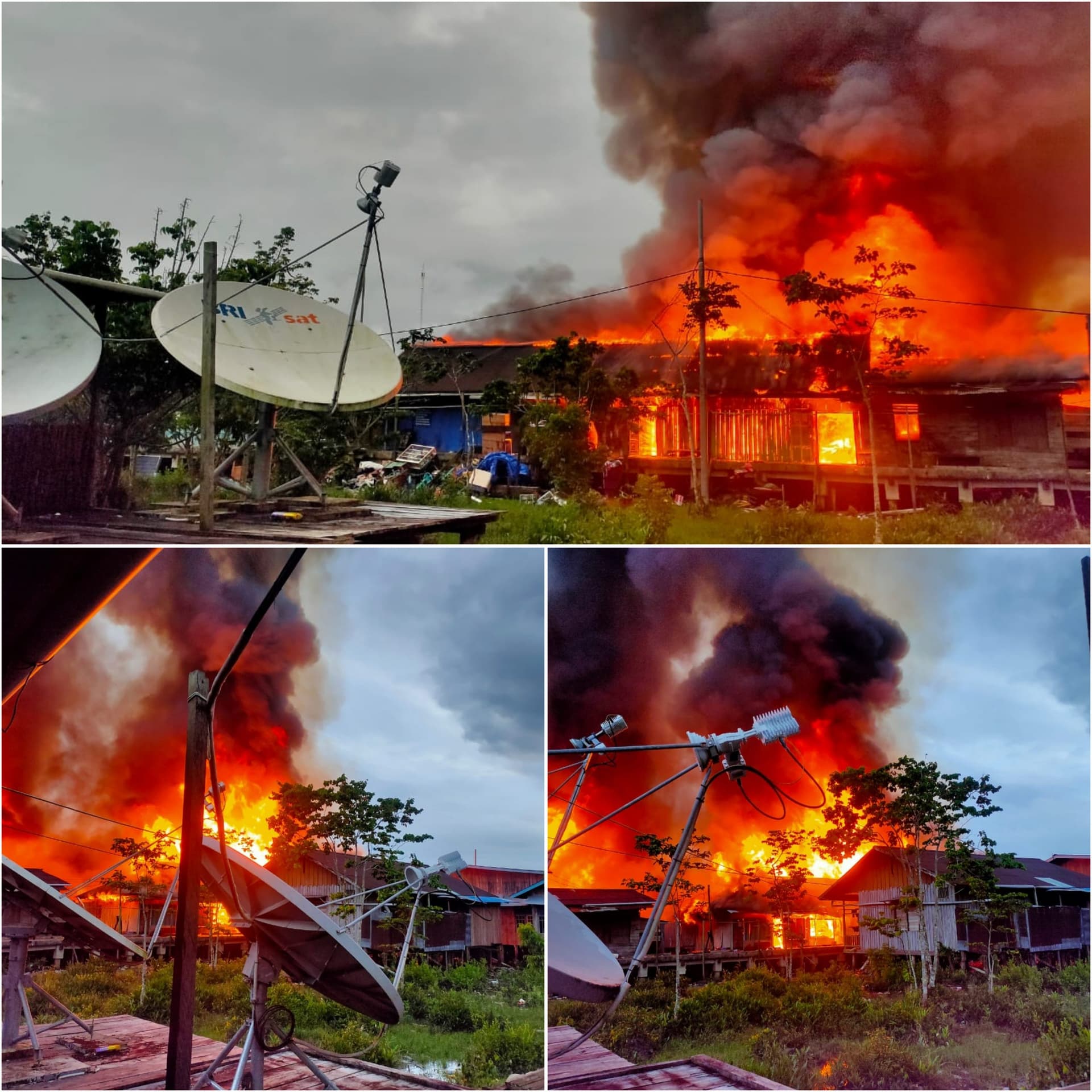 Kebakaran di Asmat
