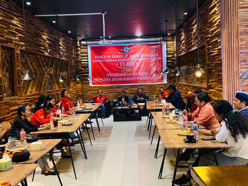 Ilustrasi berita MIMIKA: Rawan Serangan Fajar, YLBH Papua Tengah Hadirkan Bawaslu dan KPU Gelar FGD Penegakan Hukum Pada Pemilu 2024
