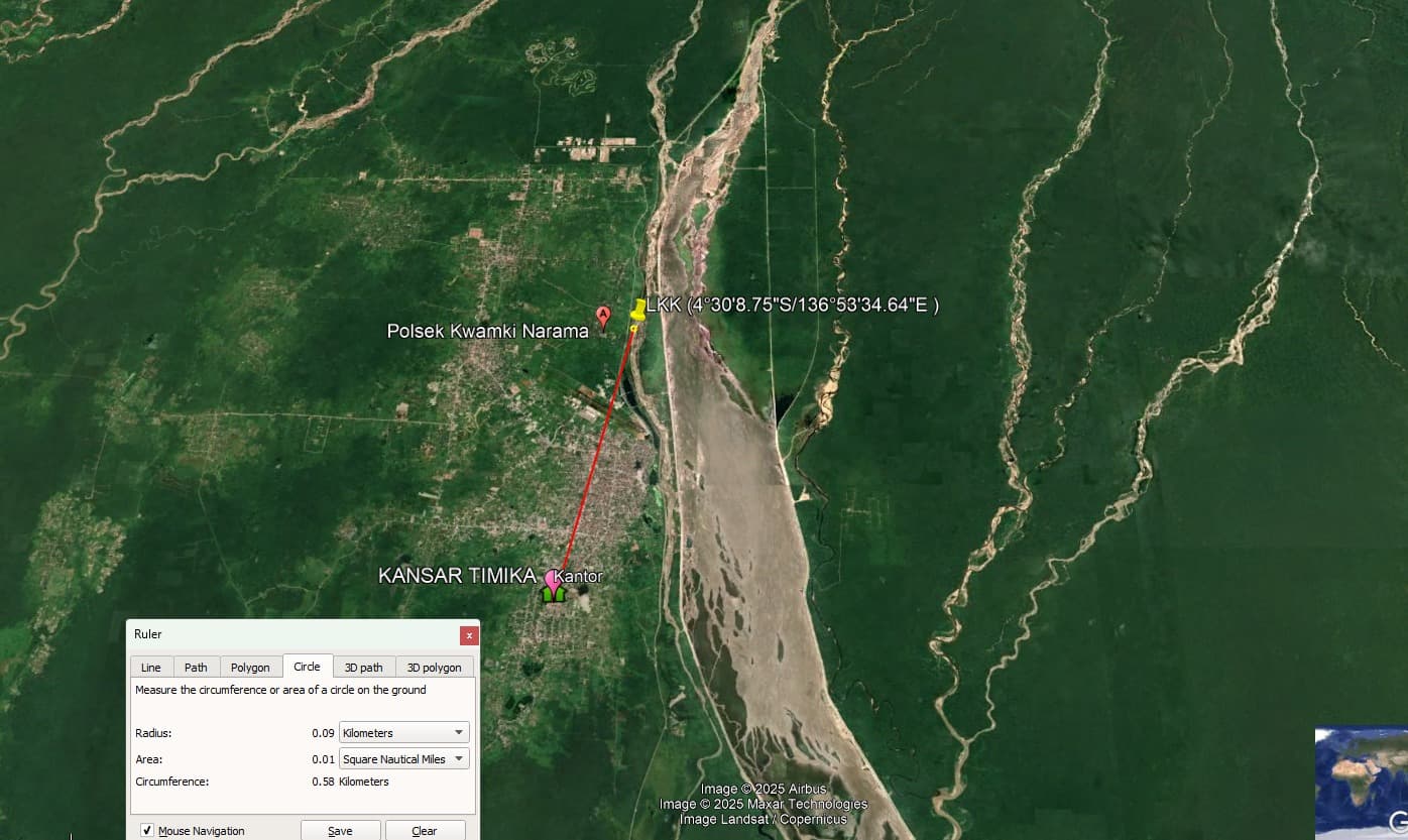 Tim SAR Gabungan saat bergerak menuju lokasi pencarian korban di Kali Jernih Mile 30 Timika.