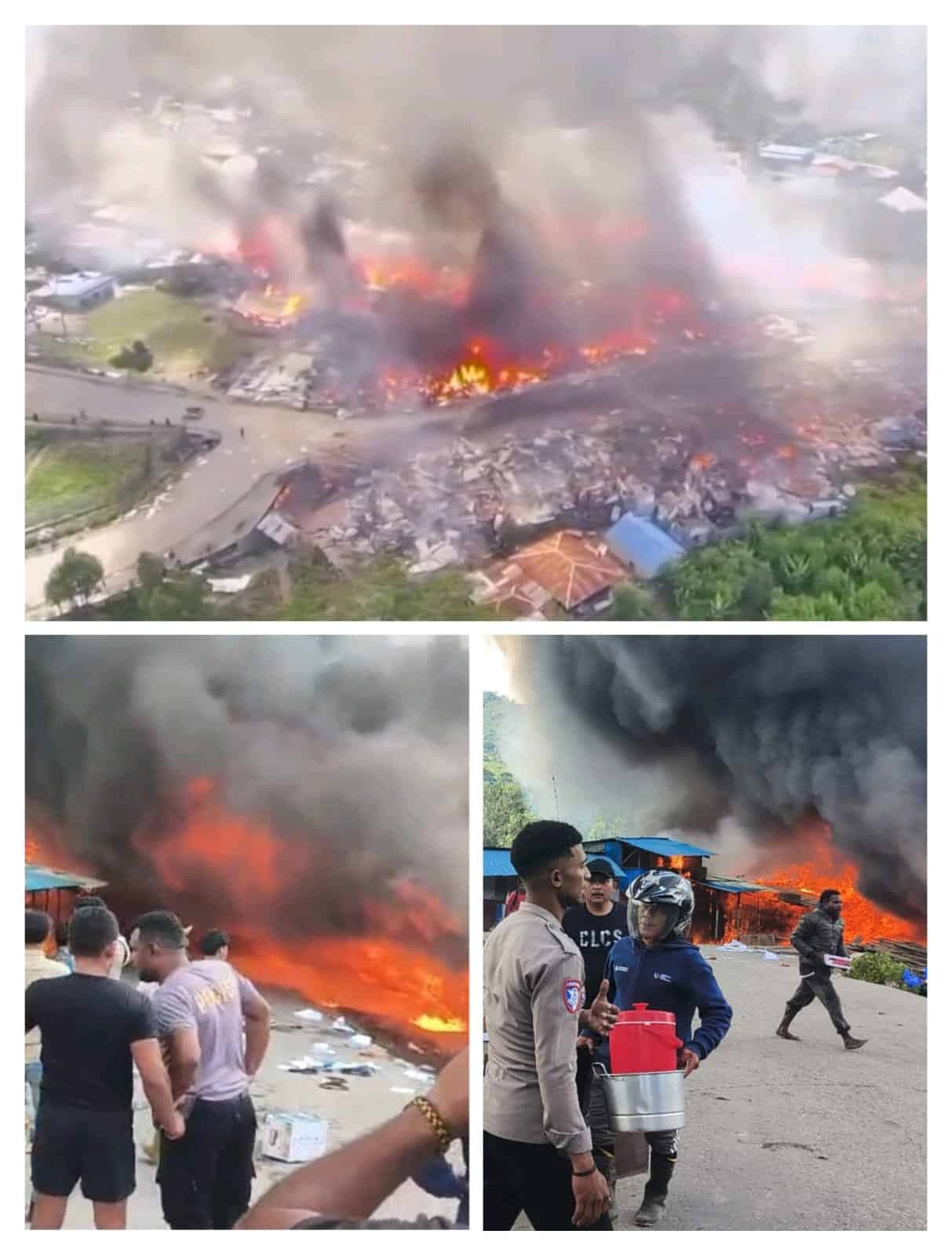 Ilustrasi berita PAPUA: Kerugian Capai Rp 22 Miliar, Polisi Catat Lebih dari 100 Bangunan Ludes Terbakar di Karubaga Tolikara