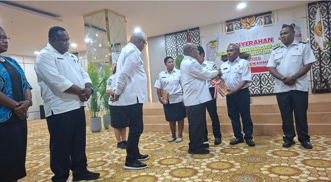 Ilustrasi berita MIMIKA: Dokumen Pelaksana Anggaran SKPD Mimika Tahun 2026 Resmi Diserahkan, Bupati Tegaskan Tidak Ada Proyek Arahan