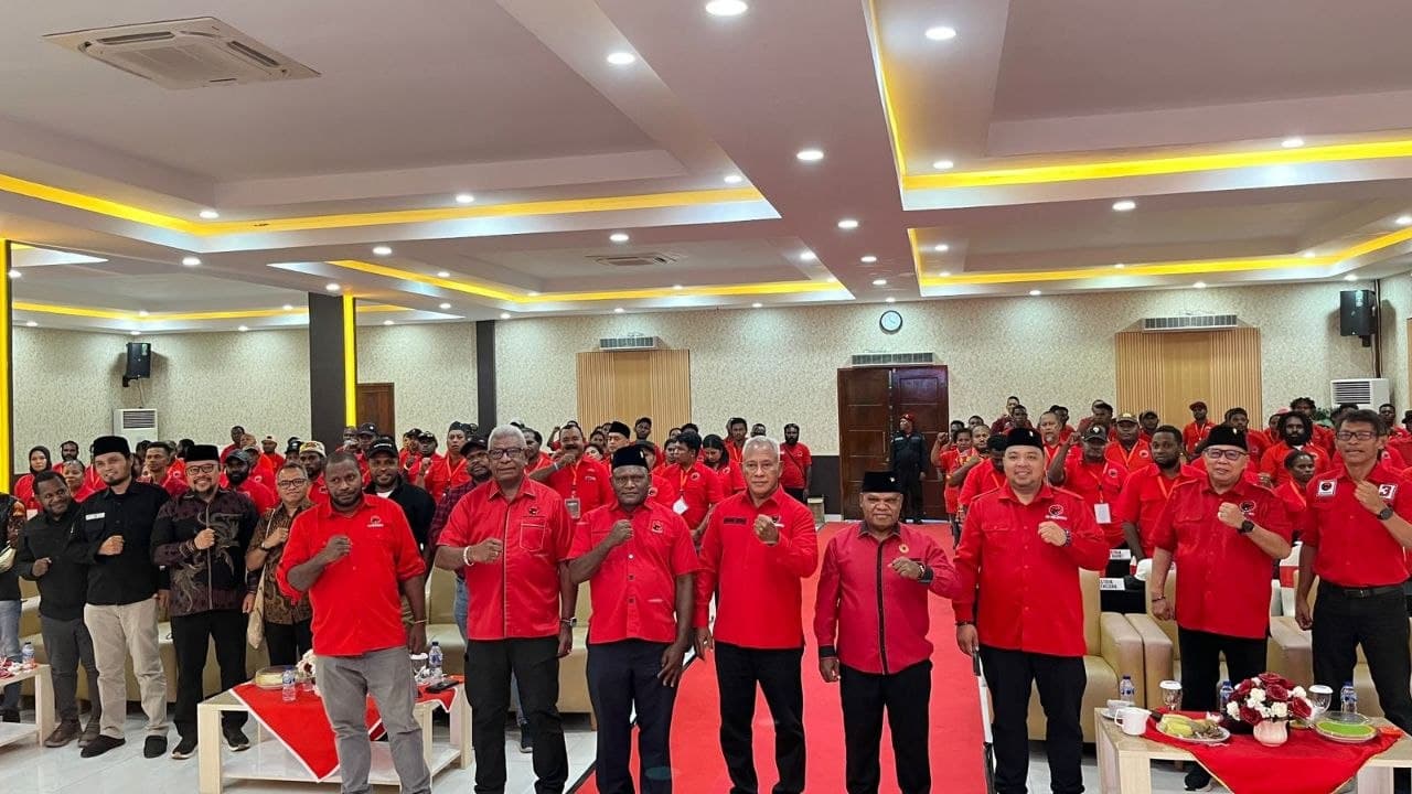 Ilustrasi berita MIMIKA: Perkuat Konsolidasi, PDI Perjuangan Kabupaten Mimika Gelar Musyawarah Anak Cabang