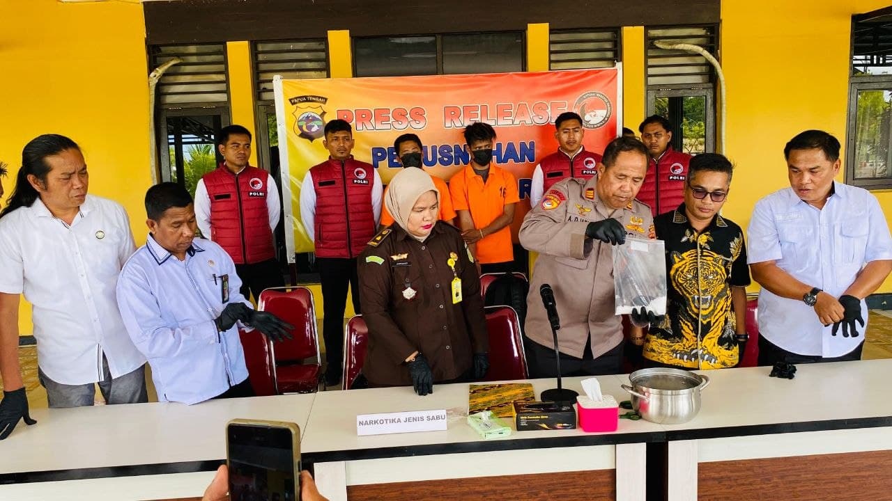 Ilustrasi berita MIMIKA: Musnahkan 155 Gram Sabu, Polres Mimika Komit Kejar Pemasok Jaringan Luar Daerah