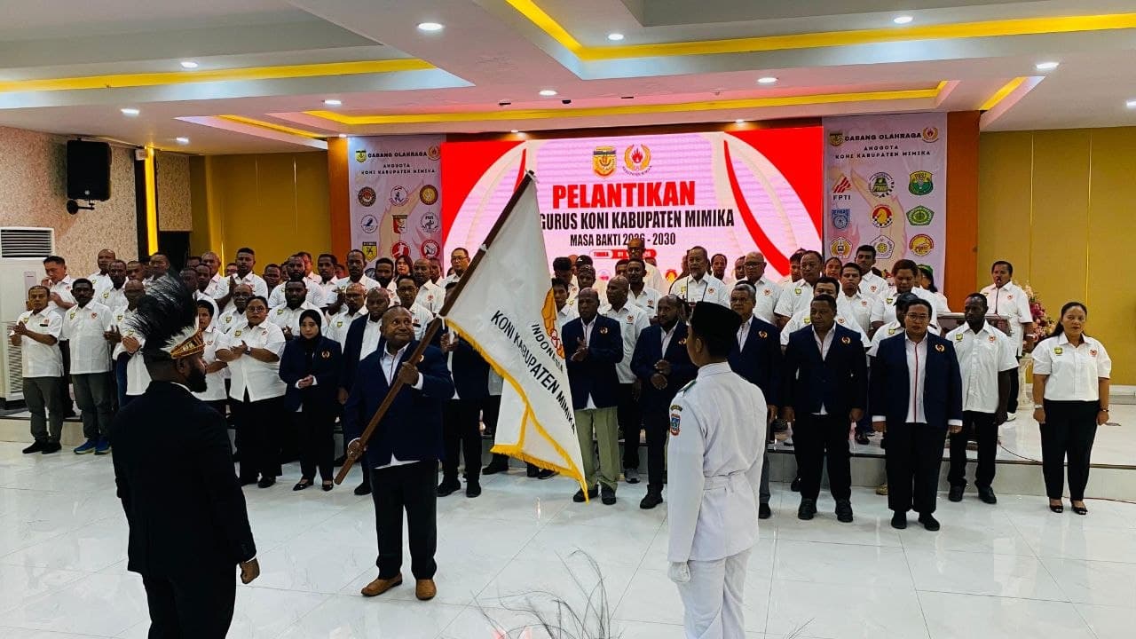 Ilustrasi berita MIMIKA: Pengurus KONI Mimika 2026–2030 Resmi Dilantik, Bupati Tekankan Program Nyata dan Pembinaan Atlet