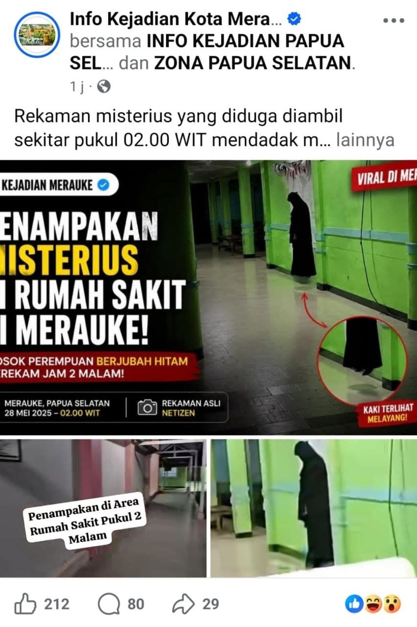 Ilustrasi berita KESEHATAN: Kaki Tak Menyentuh Tanah, Video Sosok Perempuan Berjubah Hitam Hebohkan Warganet Merauke