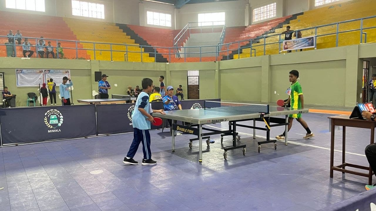 Ilustrasi berita MIMIKA: Bupati Cup I Tenis Meja Resmi Bergulir, 138 Pelajar SMP dan SMA/SMK Adu Prestasi di Mimika