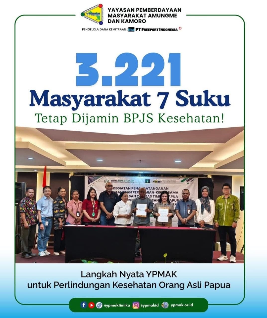 Ilustrasi berita MIMIKA: YPMAK Pastikan 3.221 Warga Tujuh Suku Mimika Tetap Aktif BPJS Kesehatan hingga Akhir 2026