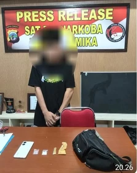 Ilustrasi berita Mimika: Polres Mimika Tangkap Pengedar Sabu di Jalan Kartini, Dua Paket Narkotika Disita