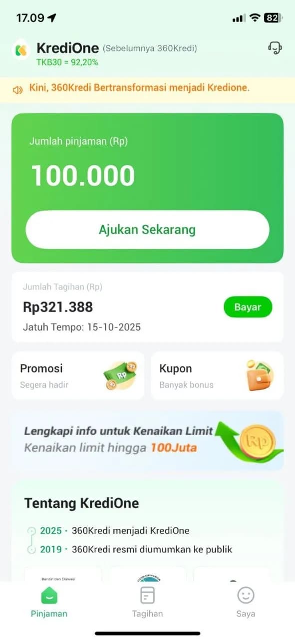Ilustrasi berita BERITA UTAMA: Pembatalan KrediOne