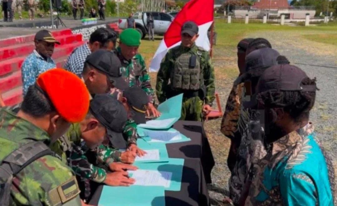 Ilustrasi berita Mimika: Lima Anggota OPM Mewoluk Puncak Jaya Ikrar Kembali ke Pangkuan NKRI