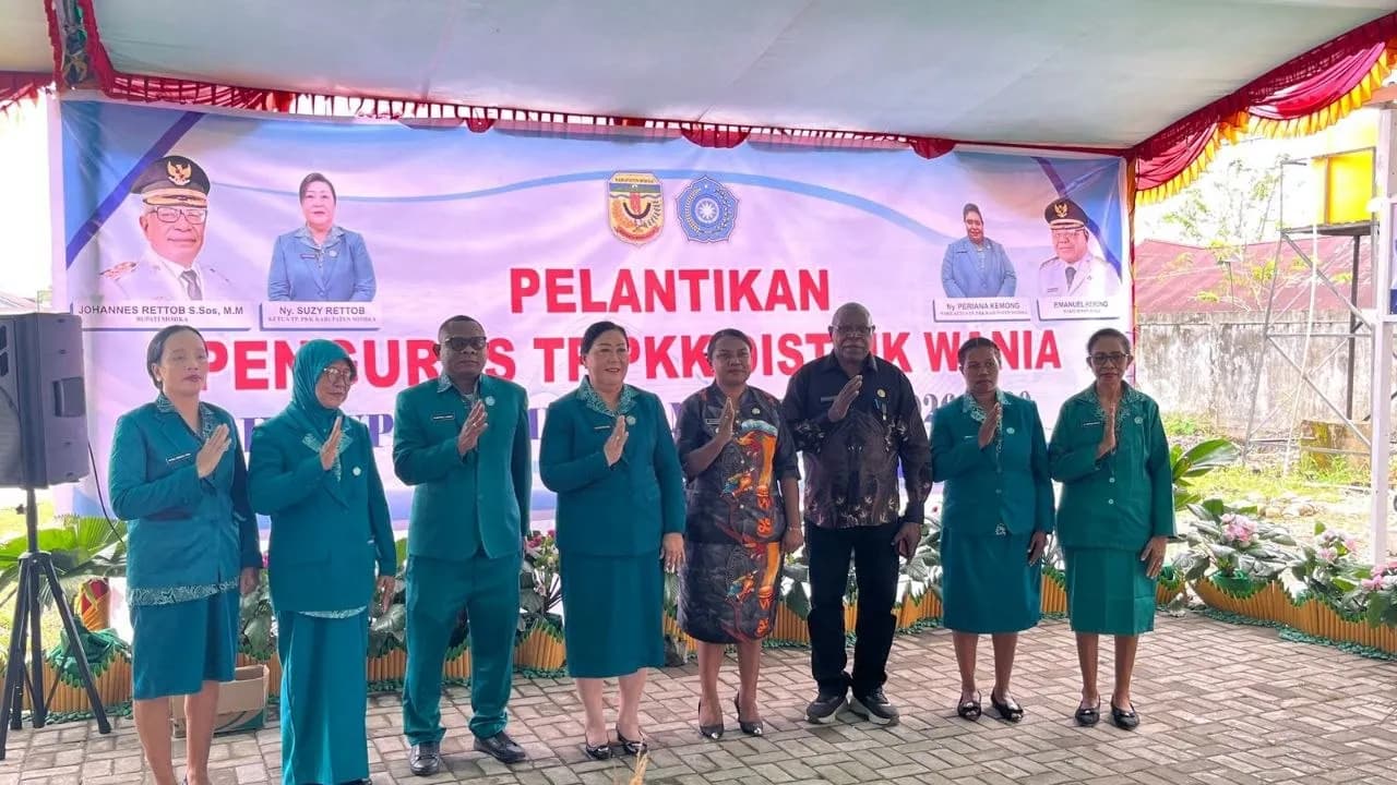 Ilustrasi berita Mimika: Pengurus TP PKK Distrik Wania Resmi Dilantik, Perkuat Sinergi Tekan Stunting dan Tingkatkan Kesejahteraan Keluarga