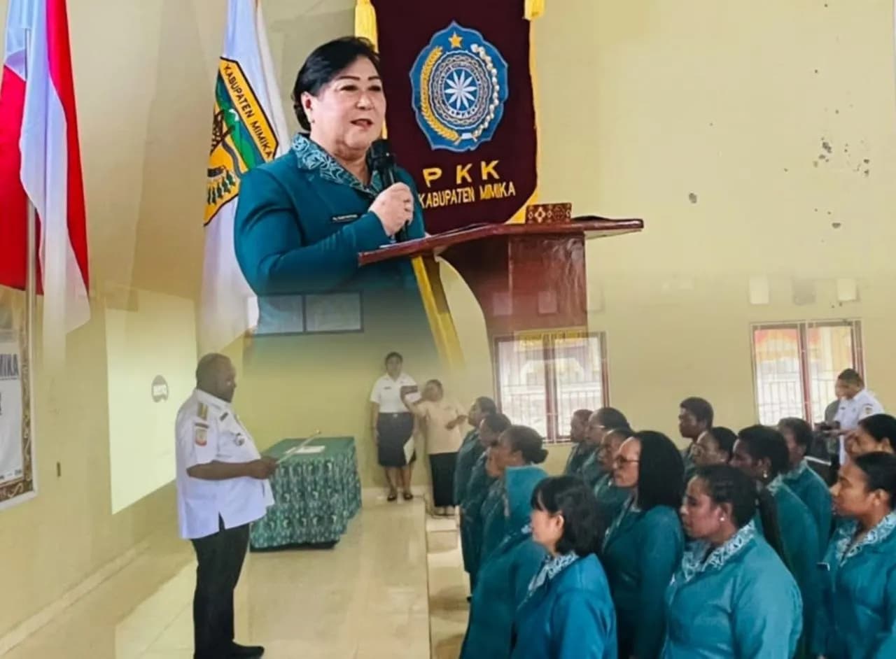 Ilustrasi berita Mimika: Pengurus TP-PKK Distrik Kuala Kencana Dilantik, Ny Suzy Rettob : Harus Bekerja dengan Hati Melayani Masyarakat