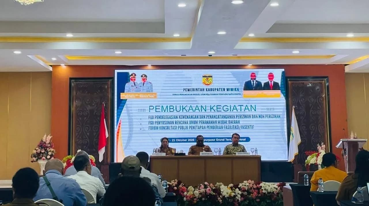 Ilustrasi berita Mimika: Mimika Susun Skema Insentif Investasi, Prioritaskan Lapangan Kerja dan Kesejahteraan