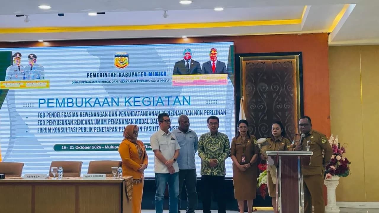 Ilustrasi berita Mimika: Tiga Agenda Strategis Dibahas, Mimika Perkuat Arah Pengembangan Investasi