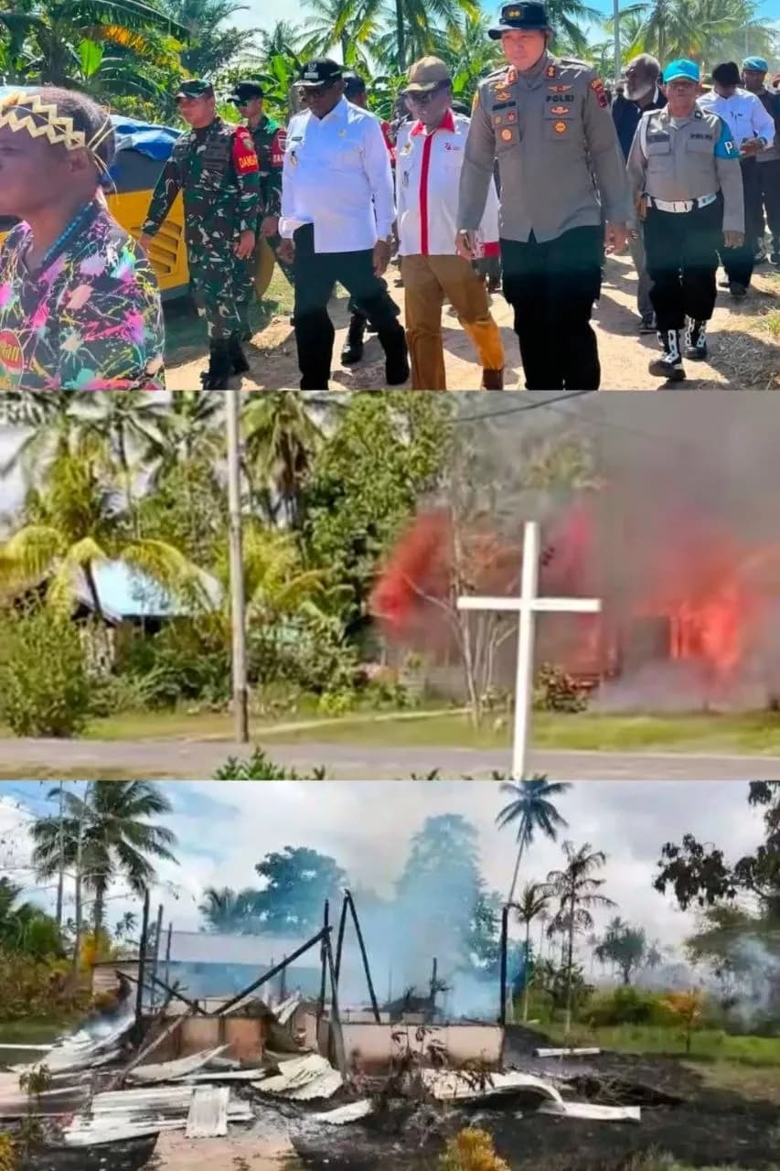 Ilustrasi berita Papua: Bentrok Antar Kampung di Kimaam,  Sejumlah Rumah Dibakar, Bupati Merauke Turun Tangan Redam Konflik