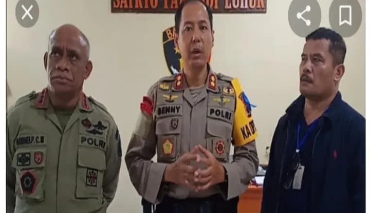 Kapolres Yahukimo AKBP Ignatius Benny (tengah)