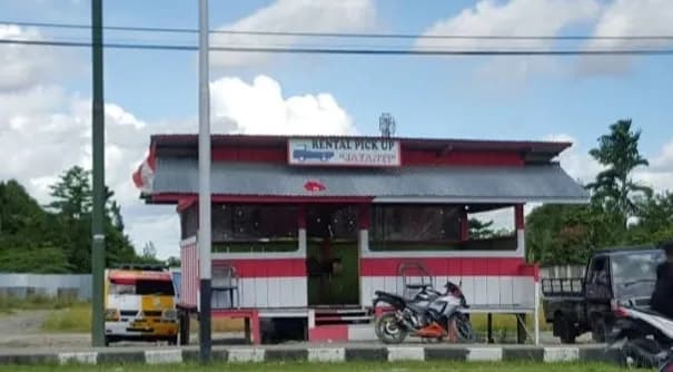 Pangkalan taksi di Lapangan Jayanti Sempan Timika