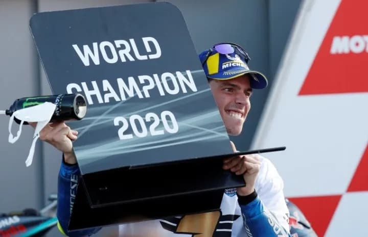 Ilustrasi berita OLAHRAGA: Joan Mir Juara Dunia MotoGP, Suzuki Peluang Kunci Tiga Juara